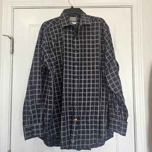 Thomas Dean Shirt Size XXL Long Sleeve Casual Button Down Or Dress Up